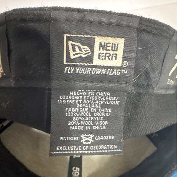 New Era 59 FIFTY Cooperstown Collection Cap Mens Size 7 1/8 Blue Jays Logo - Picture 8 of 11